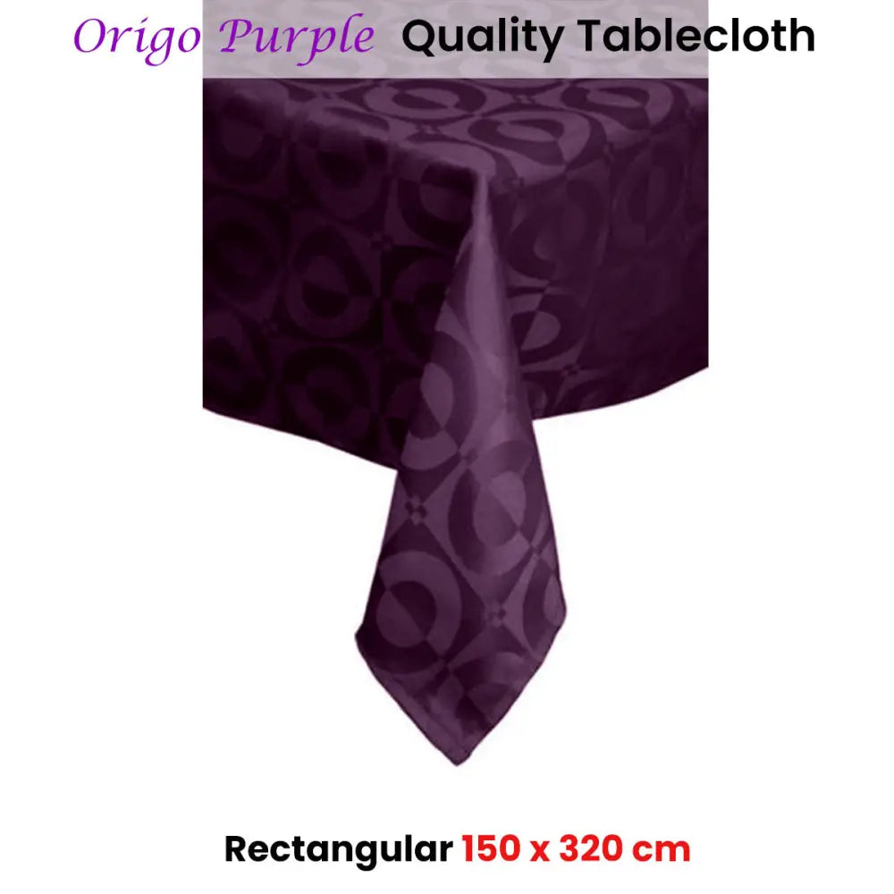 Quality Origo Purple Tablecloth 150 x 320 cm - Home & Garden > Kitchenware
