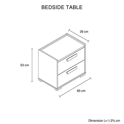 Queen 4 Pcs Bedroom Suite with Tallboy Fabric Upholstery MDF Combination of Black & Cement Colour - Furniture > Bedroom