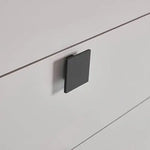 Queen 5 Pcs Bedroom Suite Fabric Upholstery MDF Combination of Champagne and Black Colour - Furniture > Bedroom > Beds