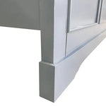 Queen Bed Frame in Solid Wood with Slats Support in Grey colour - Furniture > Bedroom > Beds & Bed Frames