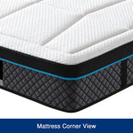 Queen Mattress in Coolmax Memory Foam 6 Zone Pocket Coil Soft Firmness - Furniture > Mattresses