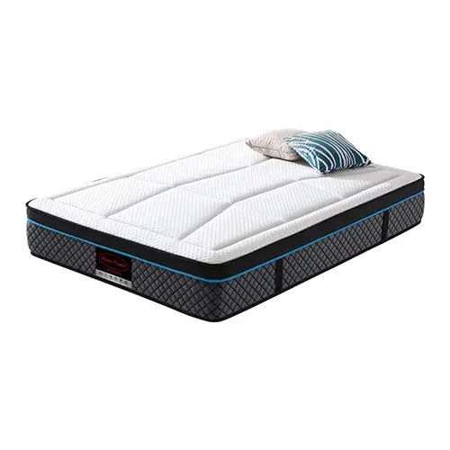 Queen Mattress in Coolmax Memory Foam 6 Zone Pocket Coil Soft Firmness - Furniture > Mattresses