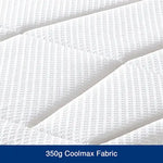 Queen Mattress in Coolmax Memory Foam 6 Zone Pocket Coil Soft Firmness - Furniture > Mattresses
