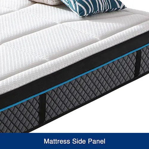 Queen Mattress in Coolmax Memory Foam 6 Zone Pocket Coil Soft Firmness - Furniture > Mattresses