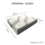 Queen Mattress in Gel Memory Foam 6 Zone Pocket Coil Soft Firm Bed 30cm Thick - Furniture > Mattresses
