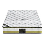 Queen Mattress Memory Pillow Top Pocket Spring Foam Medium Firm Bed - Furniture > Mattresses