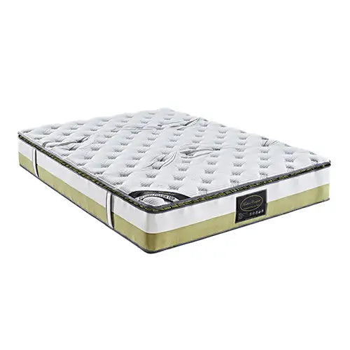 Queen Mattress Memory Pillow Top Pocket Spring Foam Medium Firm Bed - Furniture > Mattresses