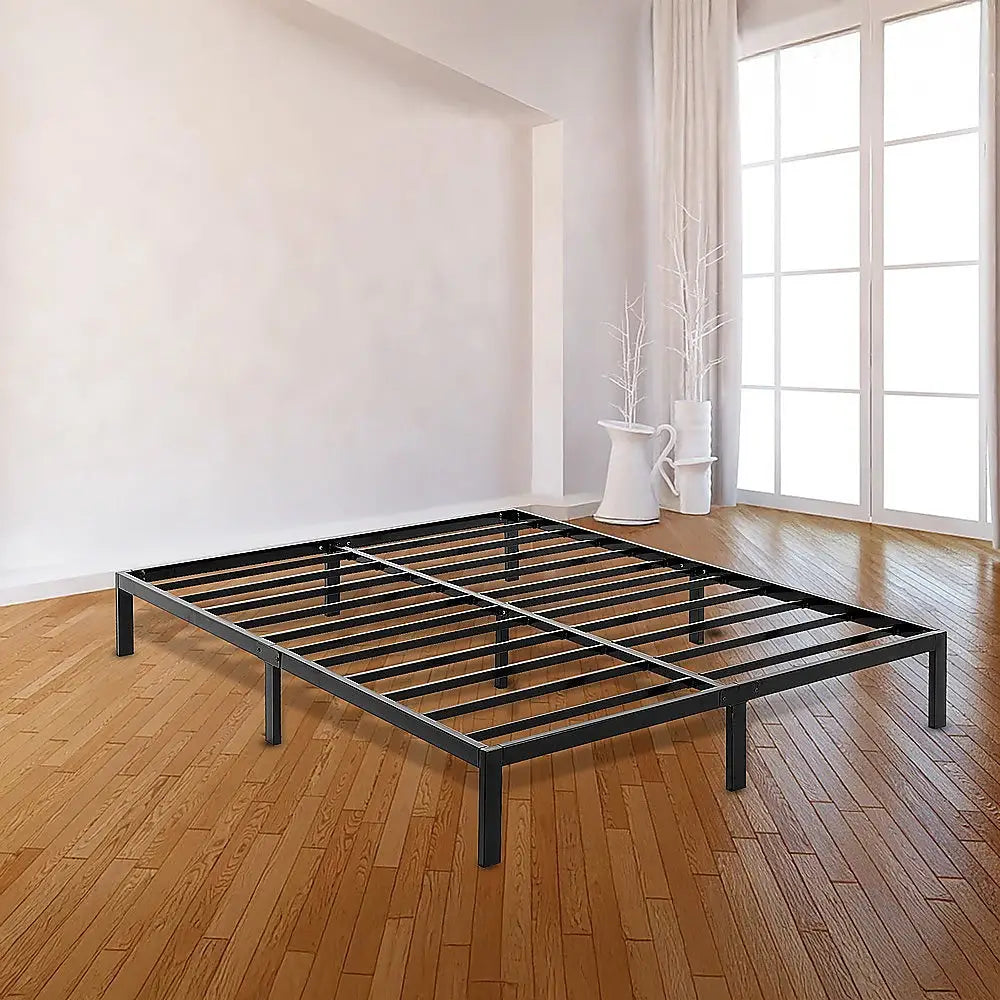 Queen Metal Bed Frame Full Steel Heavy Duty - Furniture > Bedroom > Beds & Bed Frames