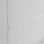 Queen PU Leather Bed Frame White - Furniture > Bedroom