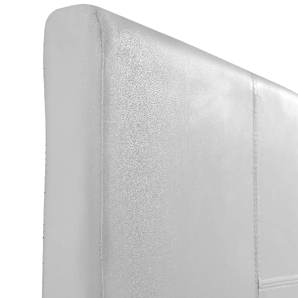 Queen PU Leather Bed Frame White - Furniture > Bedroom