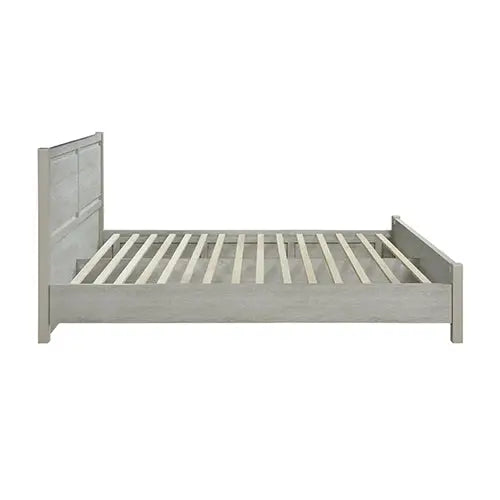 Queen Size Bed Frame Natural Wood like MDF in Oak Colour - Furniture > Bedroom > Beds & Bed Frames