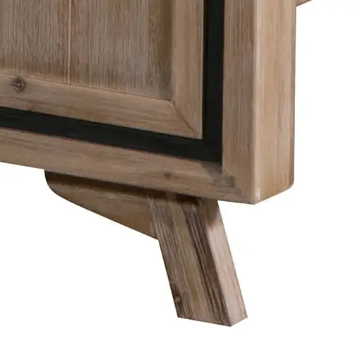Queen Size Silver Brush Bed Frame in Acacia Wood Construction - Furniture > Bedroom