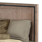 Queen Size Silver Brush Bed Frame in Acacia Wood Construction - Furniture > Bedroom