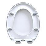 Quick Release Soft Close Toilet Seat White Bathroom Heavy Duty - Health & Beauty > Personal Care > Back Care