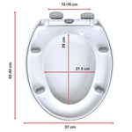 Quick Release Soft Close Toilet Seat White Bathroom Heavy Duty - Health & Beauty > Personal Care > Back Care