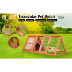 Rabbit Hutch Chicken Coop 118 x 50 x 45cm Triangle Cage Run Ester - Pet Care > Coops & Hutches > Coop & Hutch