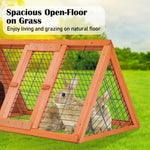 Rabbit Hutch Chicken Coop 118 x 50 x 45cm Triangle Cage Run Ester - Pet Care > Coops & Hutches > Coop & Hutch
