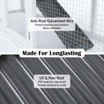 Rabbit Hutch Chicken Coop 147cm 2 Storey Pet Cage Run GRACIE - Pet Care > Coops & Hutches > Coop & Hutch Accessories