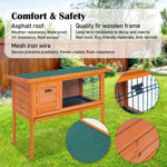 Rabbit Hutch Chicken Coop 91 x 45 x 70cm Free Standing Cage Run Eden - Pet Care > Coops & Hutches > Coop & Hutch