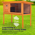 Rabbit Hutch Chicken Coop 91 x 45 x 70cm Free Standing Cage Run Eden - Pet Care > Coops & Hutches > Coop & Hutch