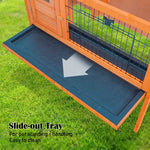 Rabbit Hutch Chicken Coop 91 x 45 x 70cm Free Standing Cage Run Eden - Pet Care > Coops & Hutches > Coop & Hutch