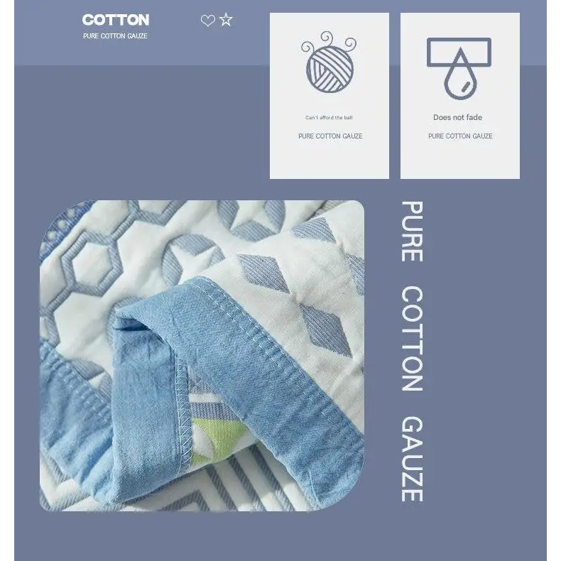 Race Soft Cotton Gauze Pillowcase Set - Breathable Non-slip Extra Large (Pillow Core Not Included)56x80cm - Home &