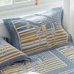 Race Soft Cotton Gauze Pillowcase Set - Breathable Non-slip Extra Large (Pillow Core Not Included)56x80cm - Home &