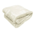 Radisson Polar Bear Luxury Animal Faux Fur Throw Rug 127 x 152 cm - Home & Garden > Bedding