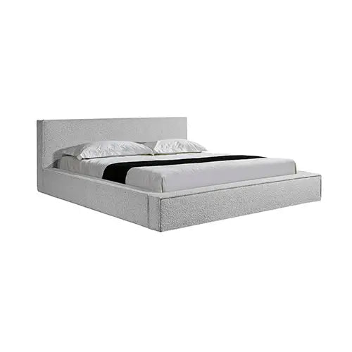 Ralph King Bed Frame Fabric Upholstery in KD slat - Furniture > Bar Stools & Chairs > Arm Chairs & Recliners