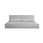 Ralph King Bed Frame Fabric Upholstery in KD slat - Furniture > Bar Stools & Chairs > Arm Chairs & Recliners