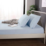Ramesses 1000TC Linen Bamboo Fitted Sheet Combo Set Plein Air Queen - Home & Garden > Bedding > Bed Sheets