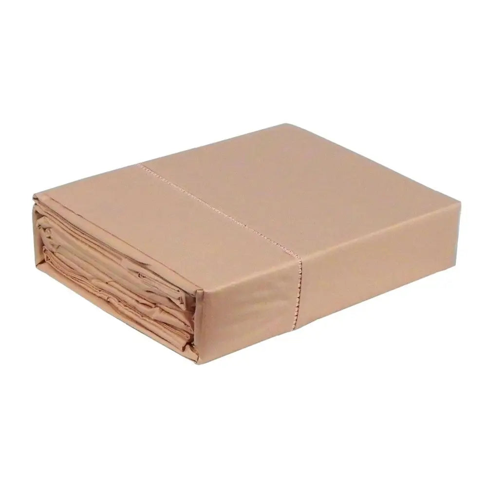 Ramesses 400TC Bamboo/Cotton Sheet Set Cameo Rose Super King - Home & Garden > Bedding