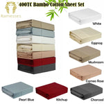 Ramesses 400TC Bamboo/Cotton Sheet Set Mushroom Super King - Home & Garden > Bedding