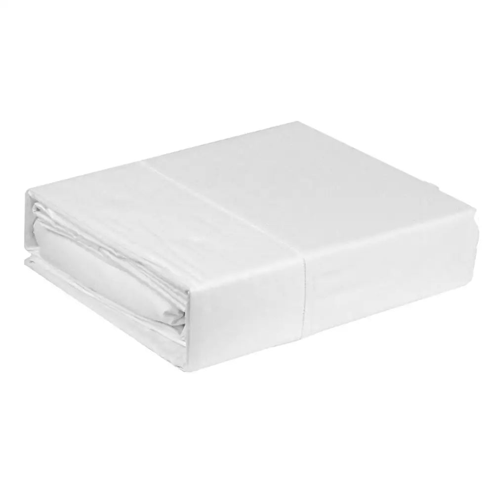 Ramesses 400TC Bamboo/Cotton Sheet Set White Super King - Home & Garden > Bedding