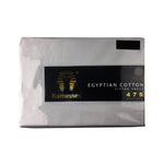 Ramesses 475TC Egyptian Cotton Fitted Sheet Queen Silver - Home & Garden > Bedding