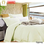 Ramesses Bamboo Cotton Quilt Cover Set Eggnog King - Home & Garden > Bedding
