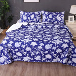 Ramesses Spring Blue 3 Pcs Bamboo Blend Ultrosonic Reversible Comforter Set King - Home & Garden > Bedding > Bed Sheets