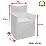 Rans Alfresco 100% Cotton Director Chair Cover - Plain White - Home & Garden > Decor