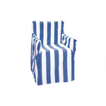 Rans Alfresco 100% Cotton Director Chair Cover - Striped Cobalt Blue - Home & Garden > Decor