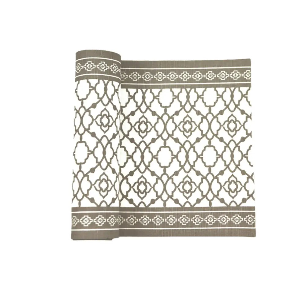 Rans Cotton Vintage Table Runner - Grey - Home & Garden > Kitchenware