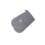 Rans Herringbone Black Cotton Double Oven Mitt - Home & Garden > Kitchenware