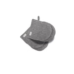 Rans Herringbone Black Cotton Set of 2 Oven Mini Gloves - Home & Garden > Kitchenware