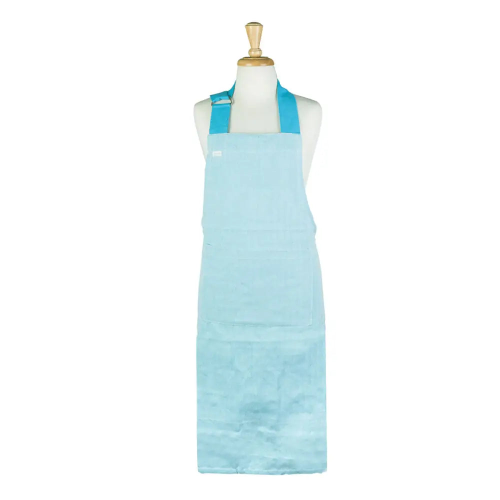 Rans Herringbone Blue Cotton Apron - Home & Garden > Kitchenware
