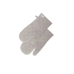 Rans Herringbone Charcoal Cotton Set of 2 Oven Gloves - Home & Garden > Kitchenware