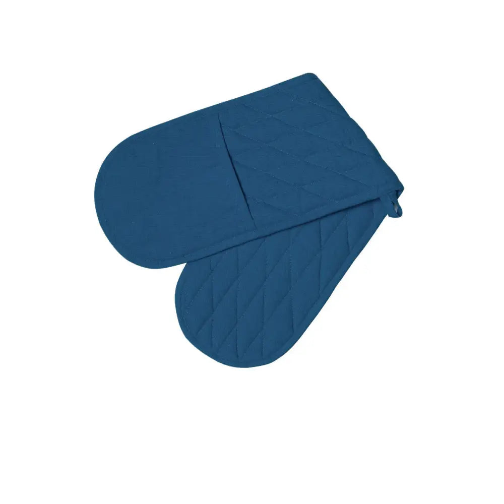 Rans Manhattan Blue Cotton Double Oven Mitt - Home & Garden > Kitchenware