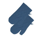 Rans Manhattan Blue Cotton Set of 2 Oven Gloves - Home & Garden > Kitchenware