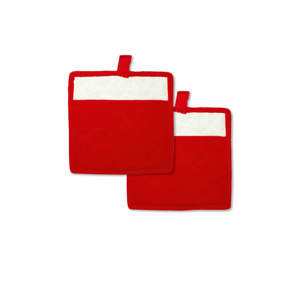 Rans Manhattan Red Cotton Set of 2 Pot Holders - Home & Garden > Kitchenware