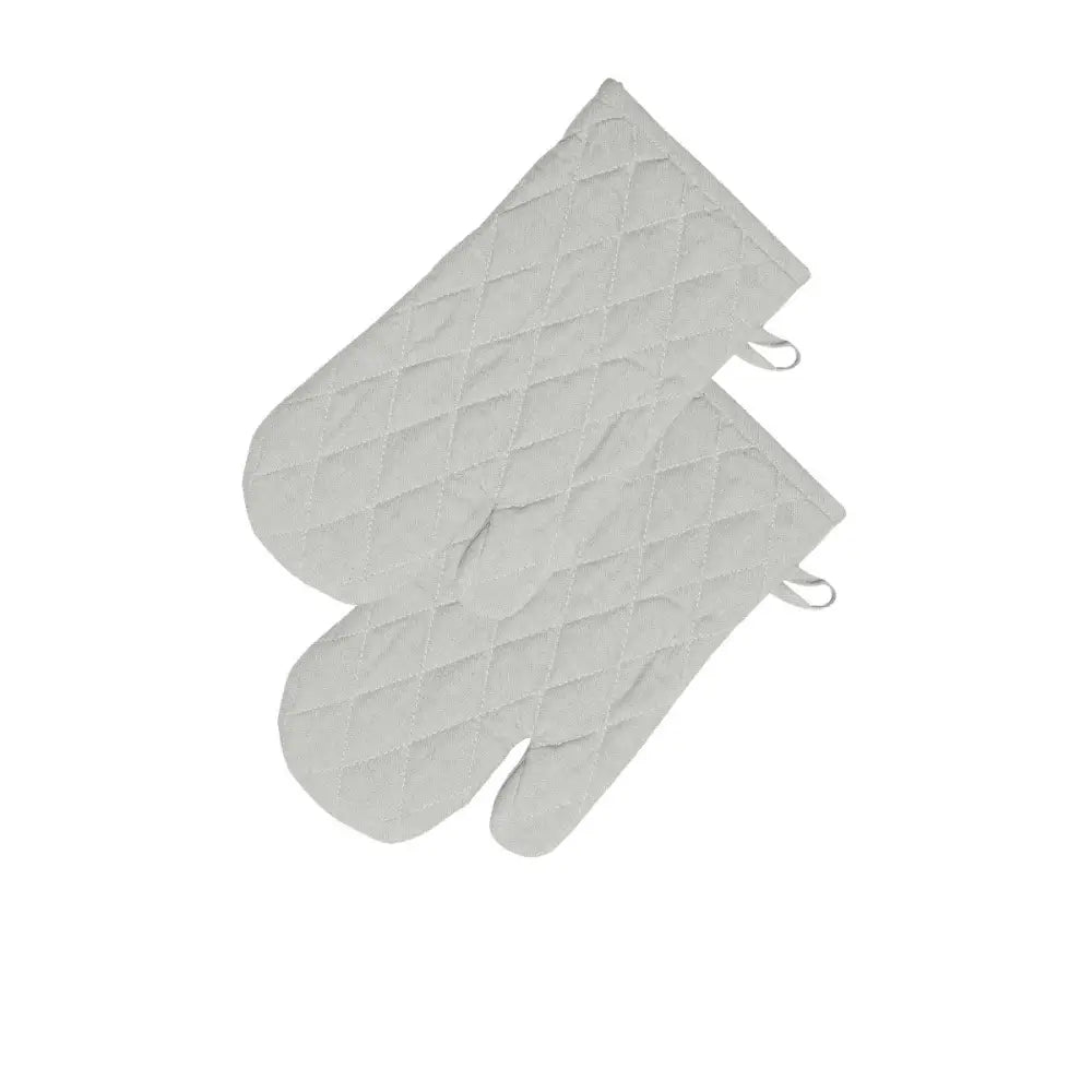 Rans Manhattan Silver Cotton Set of 2 Oven Gloves - Home & Garden > Kitchenware