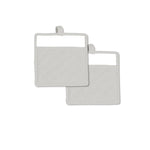 Rans Manhattan Silver Cotton Set of 2 Pot Holders - Home & Garden > Kitchenware