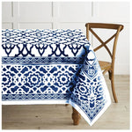 Rans Pure Cotton Vintage Tablecloth Indigo 150 X 360 + 4 cm - Home & Garden > Kitchenware